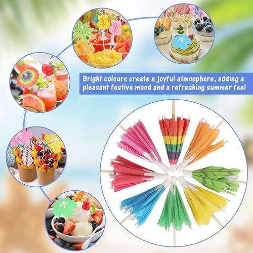 Vue 4 de Pieces Decorations Pour Cocktails