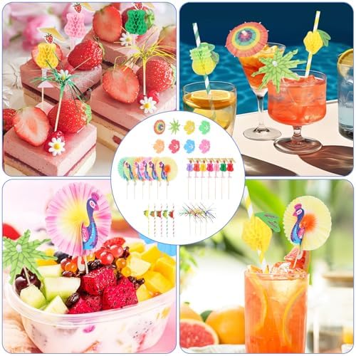 Vue 6 de Pieces Decorations Pour Cocktails