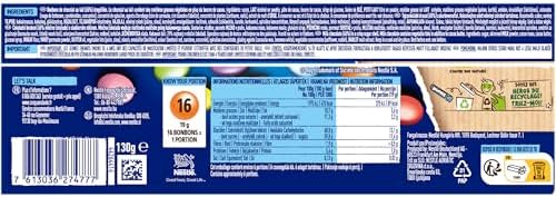 Vue 2 de Smarties Bonbons Chocolates Tube