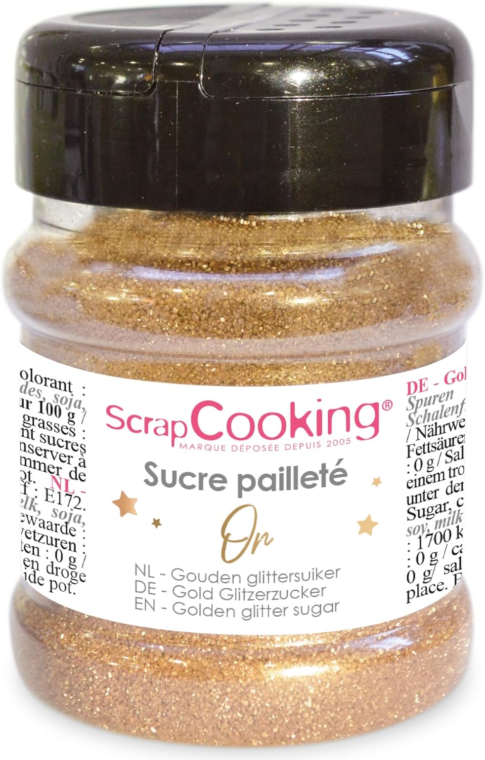 Scrapcooking Sucre Paillete Or