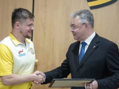 Губернатор встретился с победителями Кубка Защитников Отечества в Ставрополье