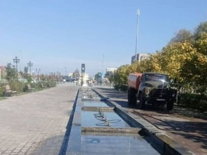 Подготовка фонтанов Невинномысска к зиме