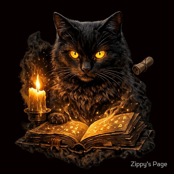 Mystic Black Cat