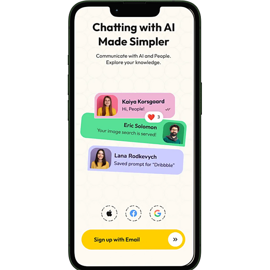 Chatbot app screenshot