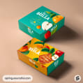 Two colorful boxes with fruit illustrations, labeled 'Bella'.