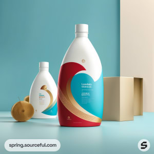 AI-Generated image of packaging for Eco-friendly laundry detergent}