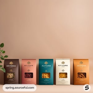 AI-Generated image of packaging for pulses, spices,dryfruits}