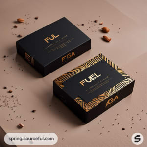 AI-Generated image of packaging for Our first product, Fuel chocolate bar, is the key to your desire for an increased libido and a closer relationship with your partner. It’s effective, healthy, and contains Maca root and Ginseng - natural ingredients sourced from ethical farms.}