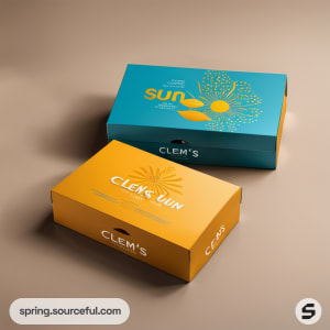 AI-Generated image of packaging for sun screen}