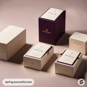 AI-Generated image of packaging for Luxury niche men’s perfume}