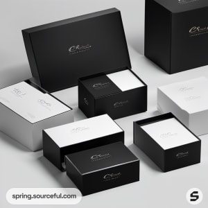 AI-Generated image of packaging for Mailer box to post our luxury skincare and cosmetic products in }