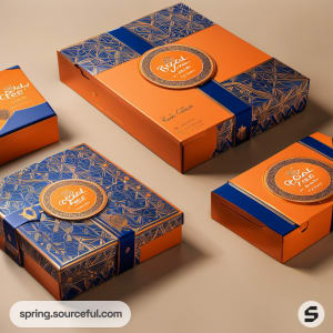 AI-Generated image of packaging for Luxury Jaffa cakes}