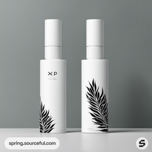 AI-Generated image of packaging for leaves from the flower perfume }