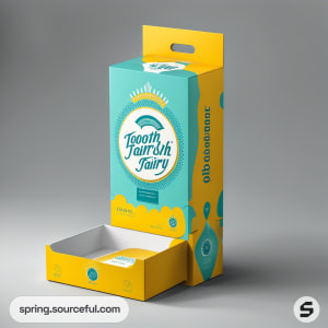 AI-Generated image of packaging for toothbursh}