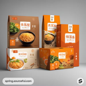 AI-Generated image of packaging for Taiwanese Noodles}