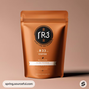 AI-Generated image of packaging for Local grounded coffee}