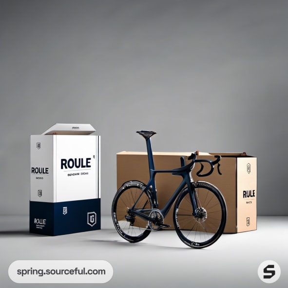 Bicycle and packaging boxes with modern design