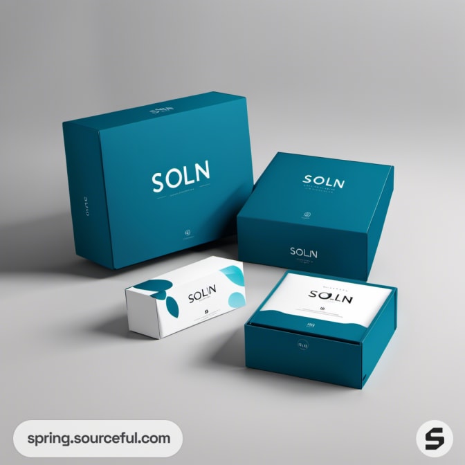 Teal boxes with white text on grey background.