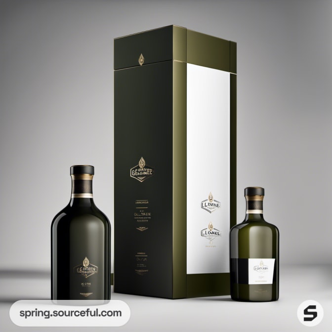 Green boxed bottles with dark green outer packaging
