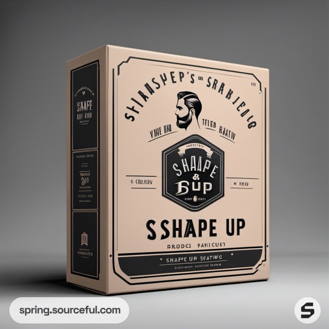 Large beige box with vintage-style 'Shape Up' branding.