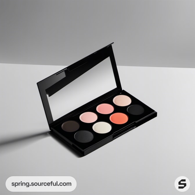AI-Generated for A makeup mixing pallet that is acrylic 
