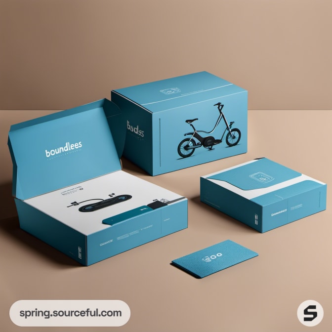 Open boxes with 'boundless' branding in blue, containing illustrations.