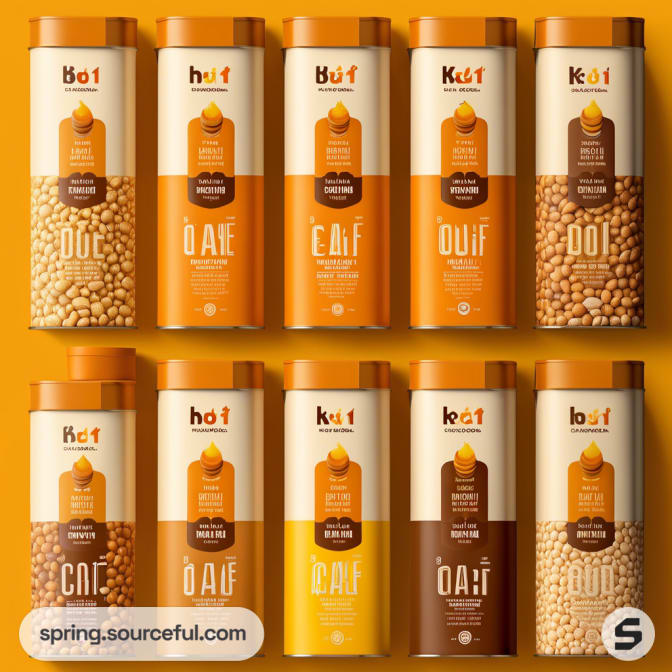 Assorted peanut butter tubes with peanuts design.