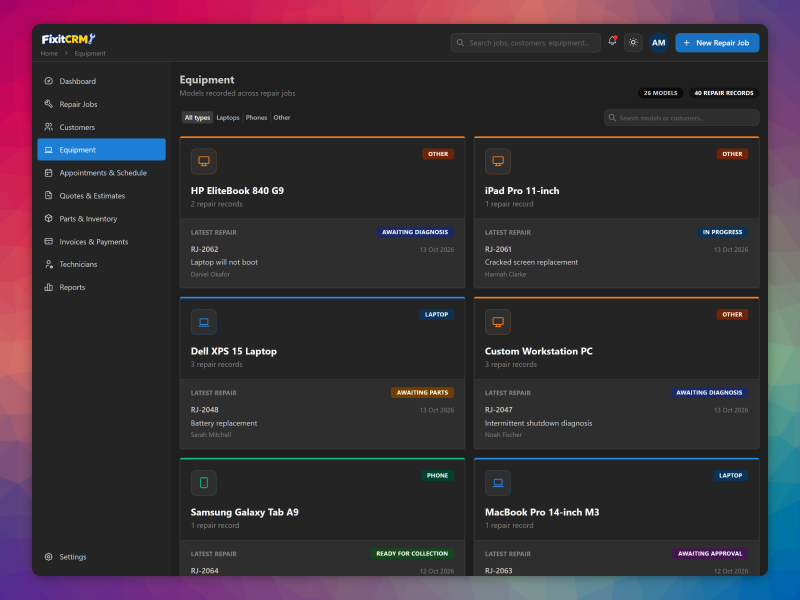 Screenshot 2 of Fixit CRM