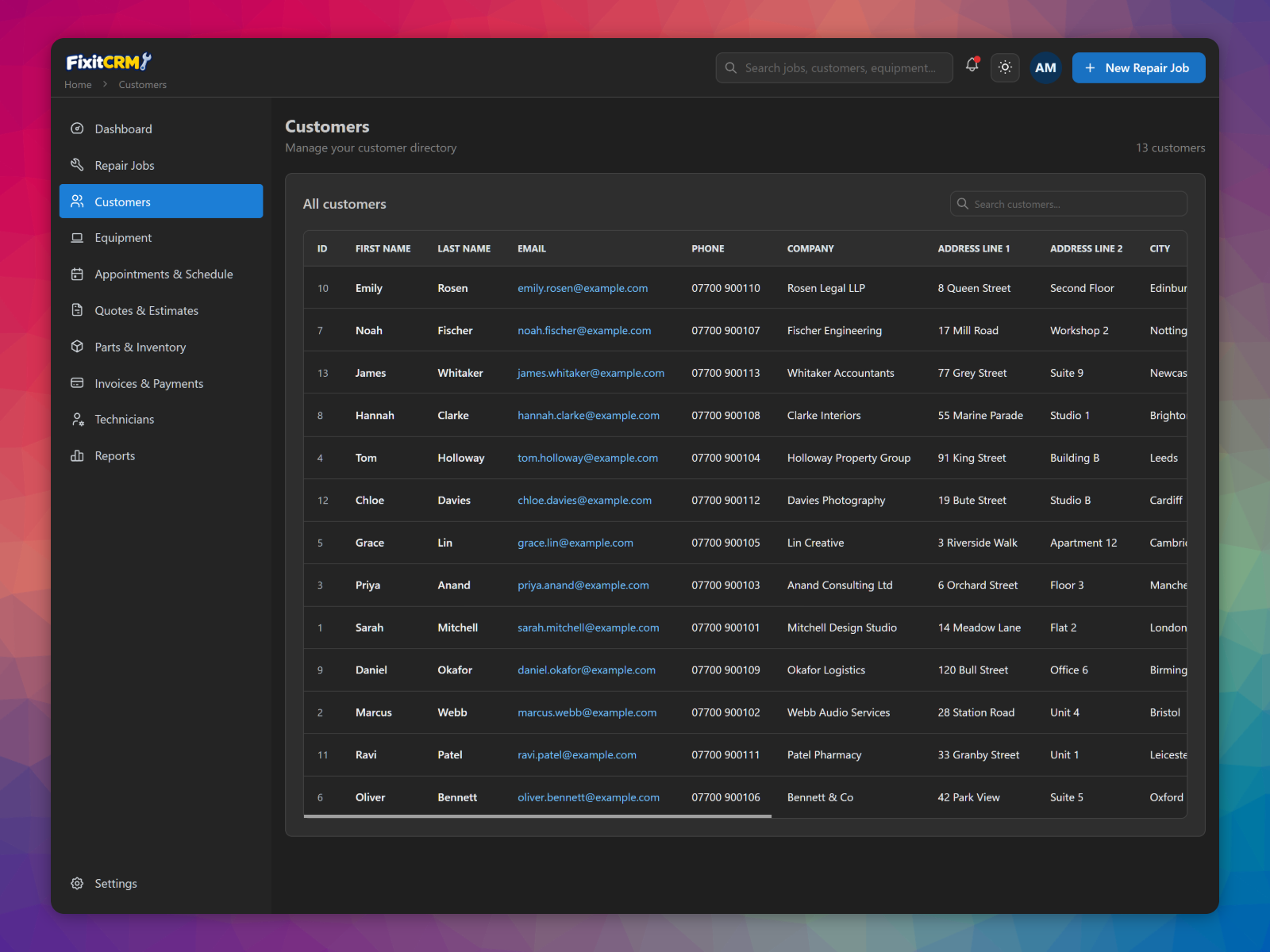 Screenshot 3 of Fixit CRM