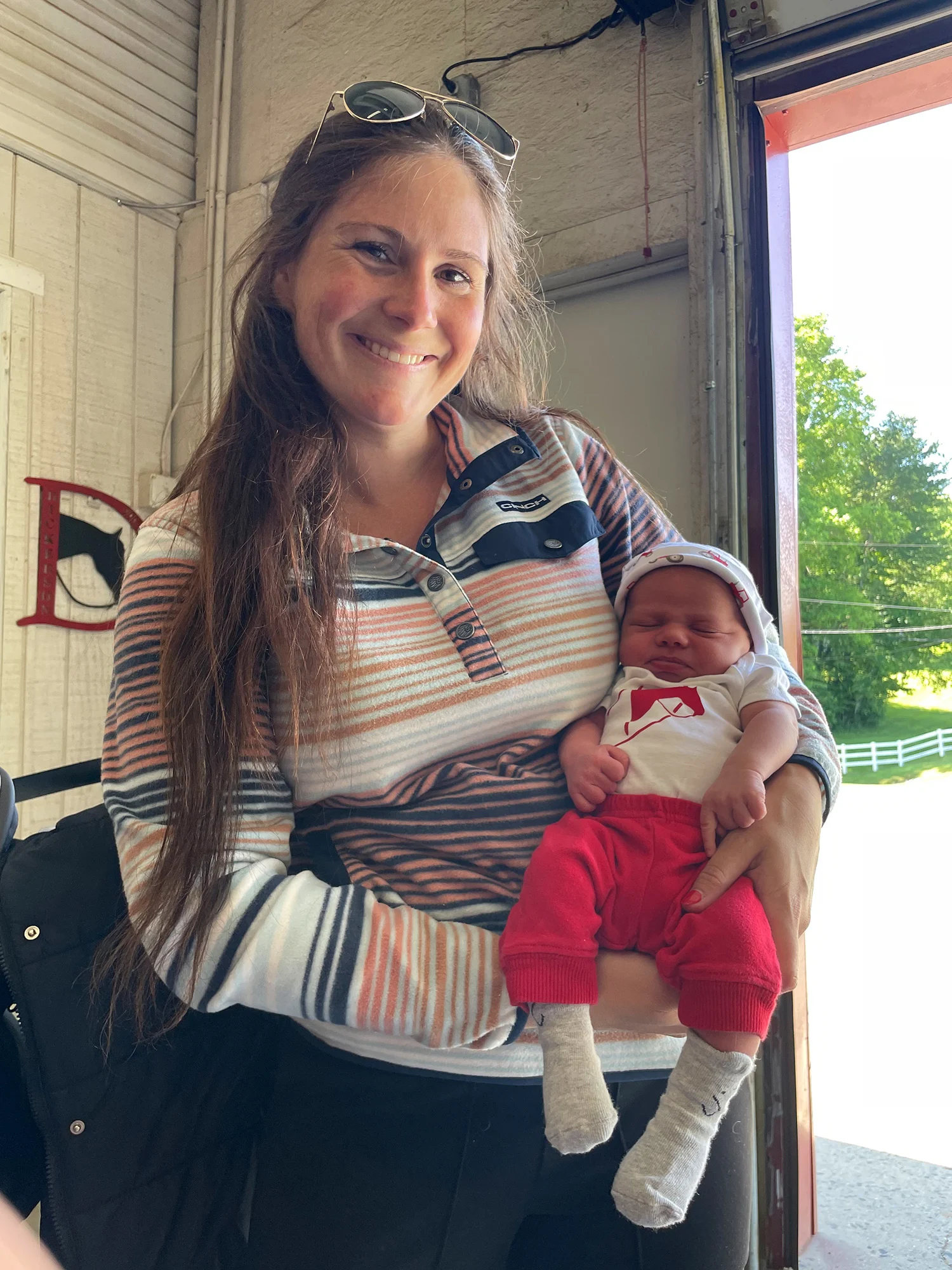 Kate, Taft's partner, and their son Kole