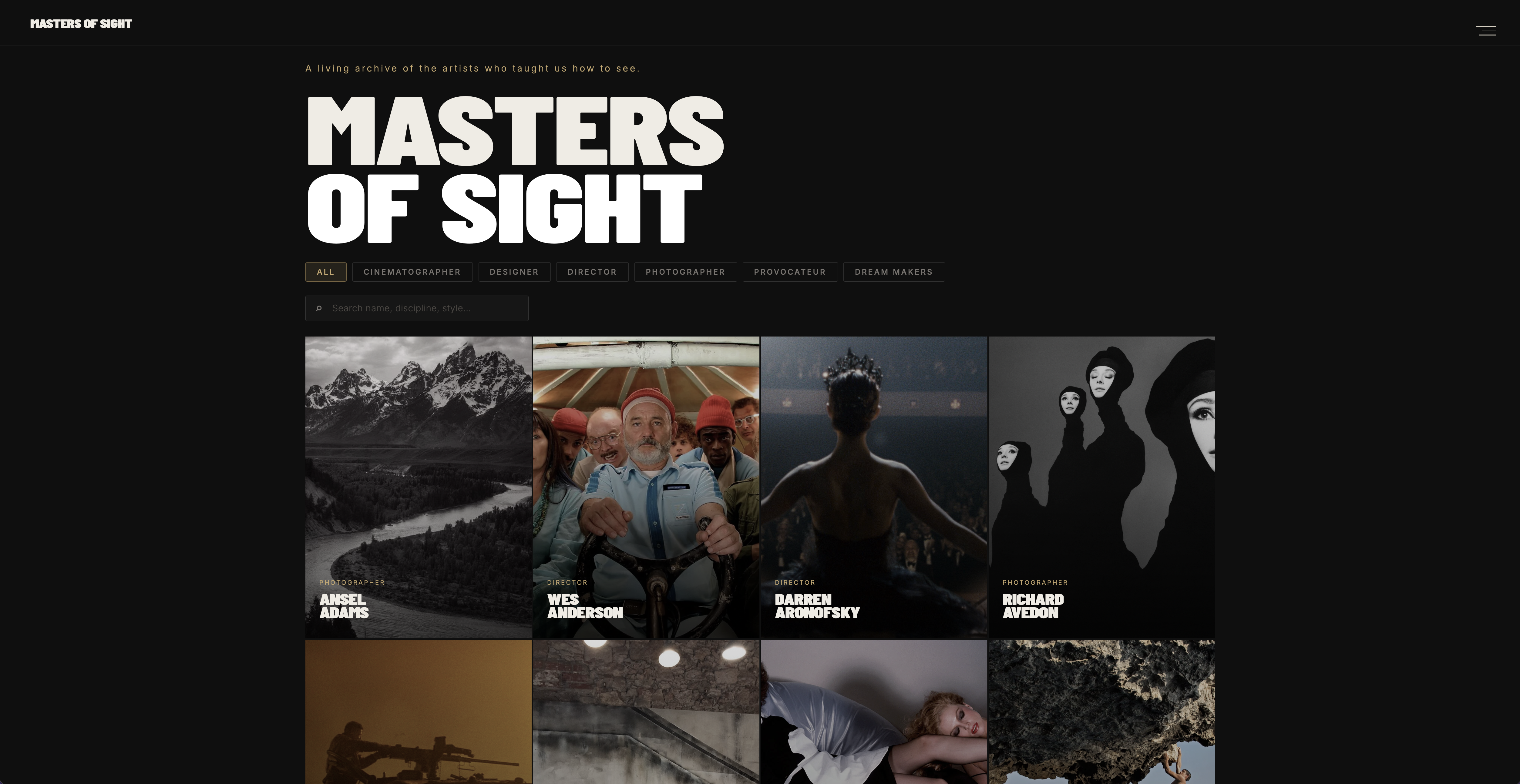Masters Of Sight archive