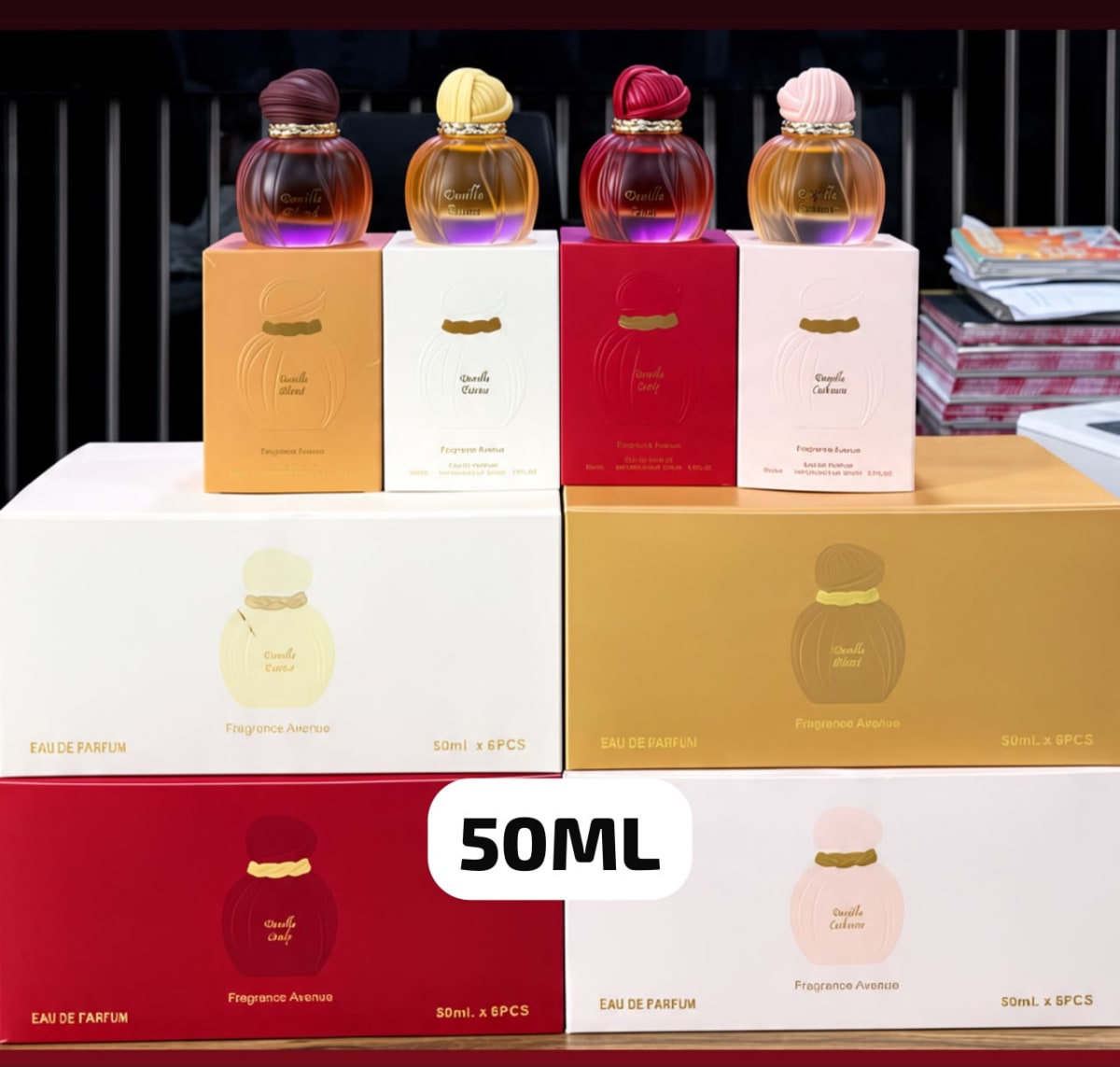*Vanilla vouage now available 50ML different colors*
