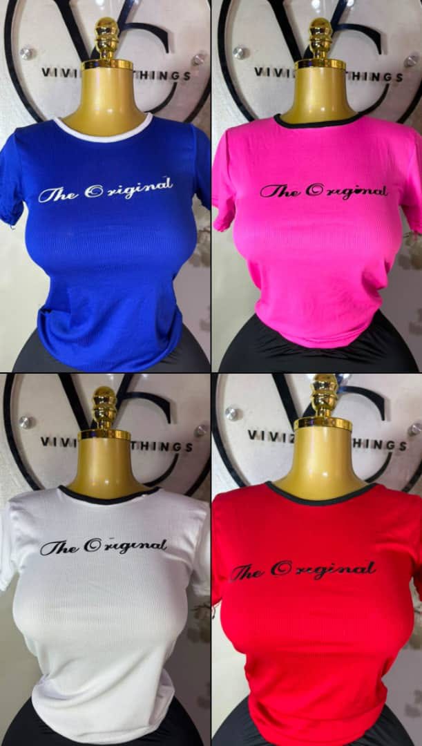 The original and cherry Basic tops
