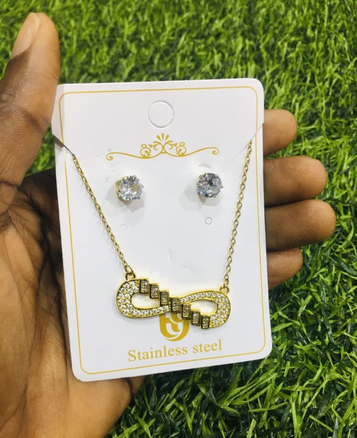 Necklace with earring