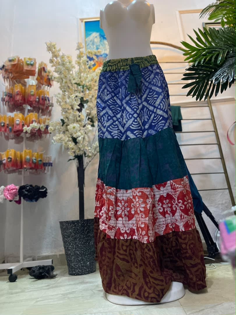 New Adire cottage skirt design