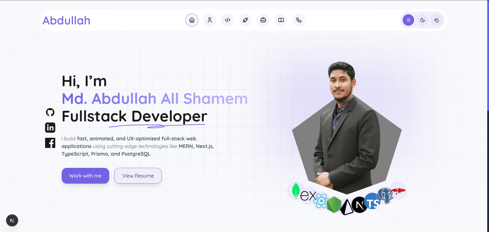 Md. Abdullah All Shamem — Fullstack Developer