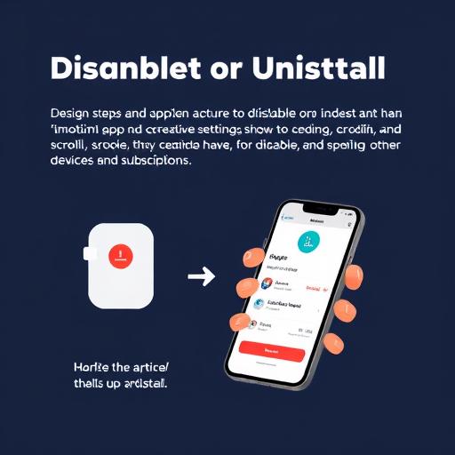 Как отключить приложение
