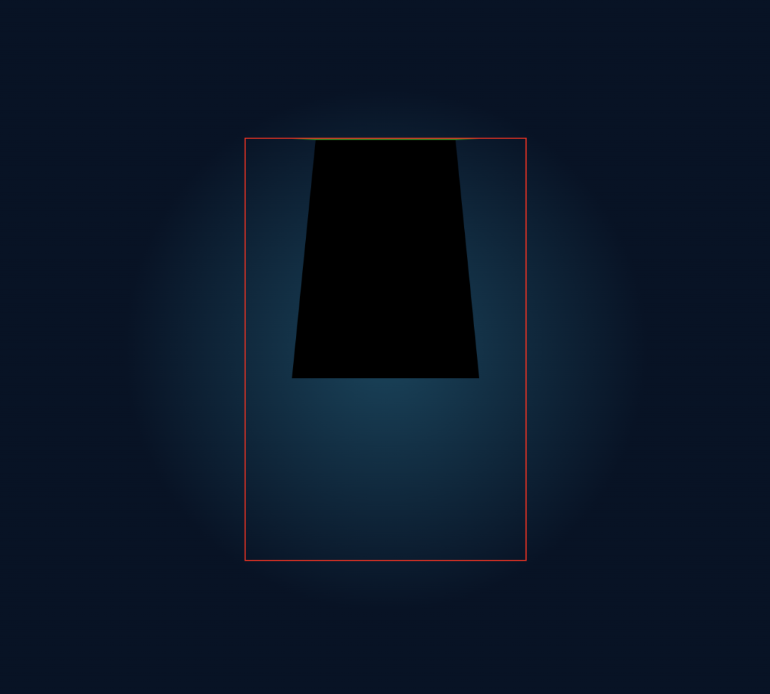 Batman face with trapezoid