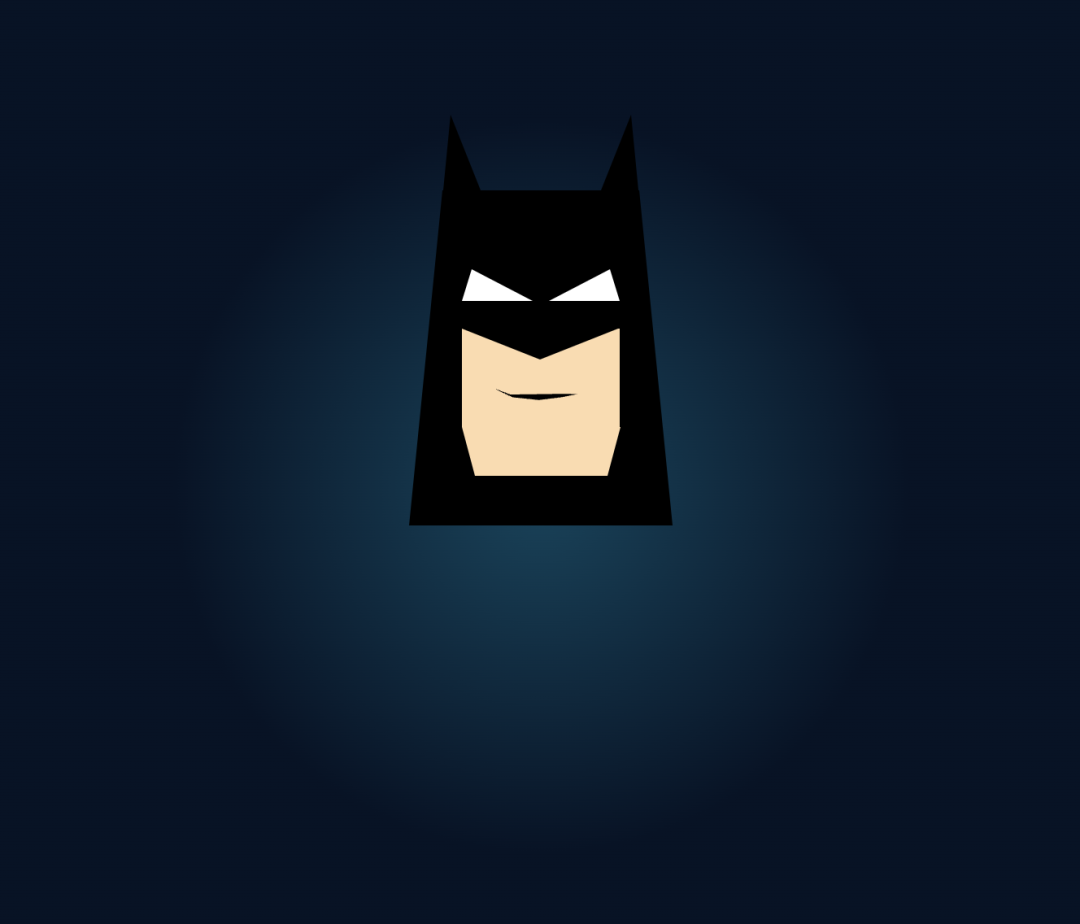 Batman face with lips