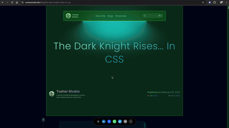 Paint flashing in Devtools