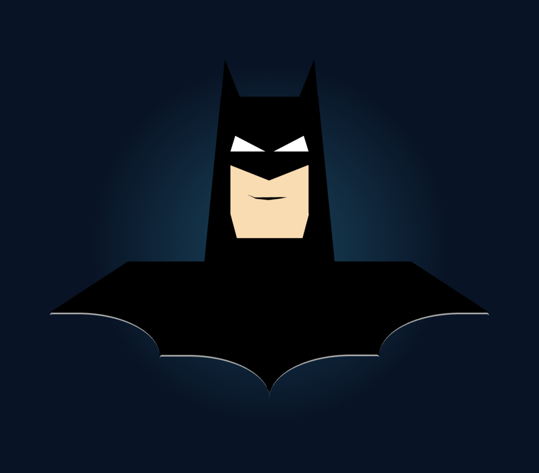 Batman image made with CSS