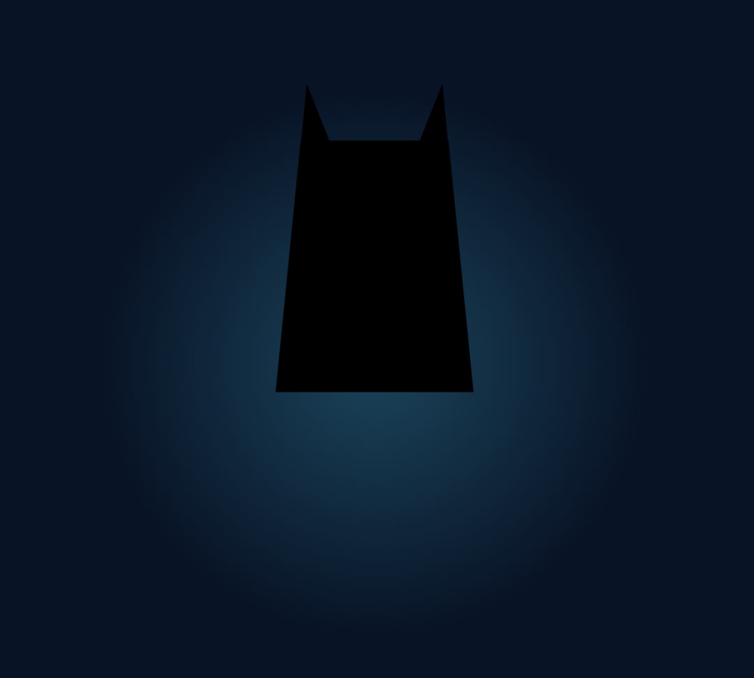 Batman face with ears
