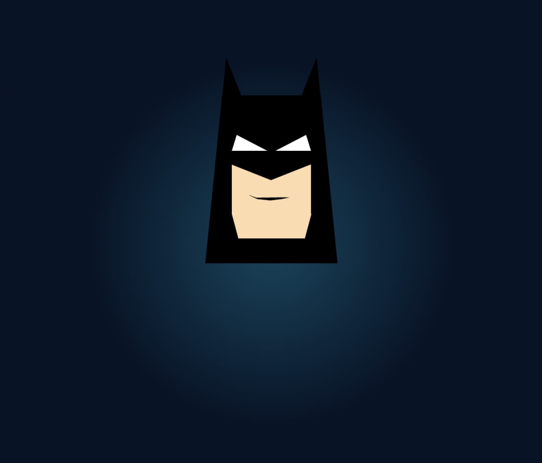 Batman face with lips