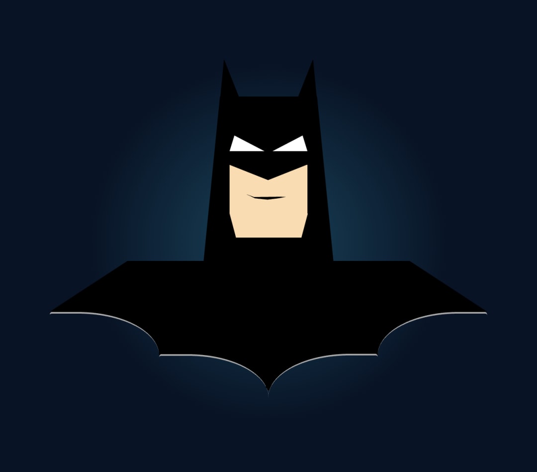 Batman image made with CSS