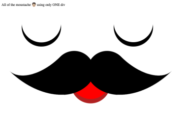 CSS Art | Moustache | Single Div