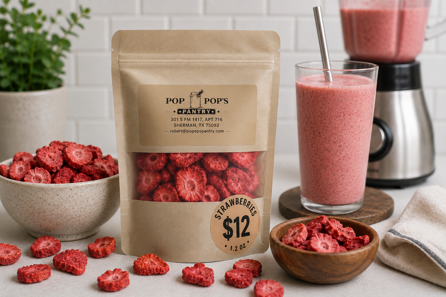 Freeze dried Strawberries