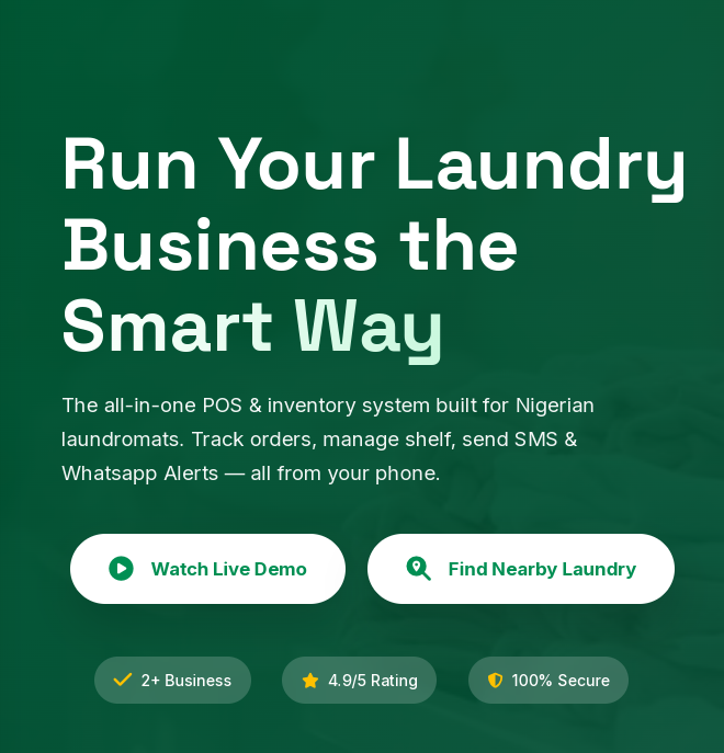Best POS and Inventory System to Manage Your Laundry Business in Nigeria: Why CloudLaundry Is the Smart Choice