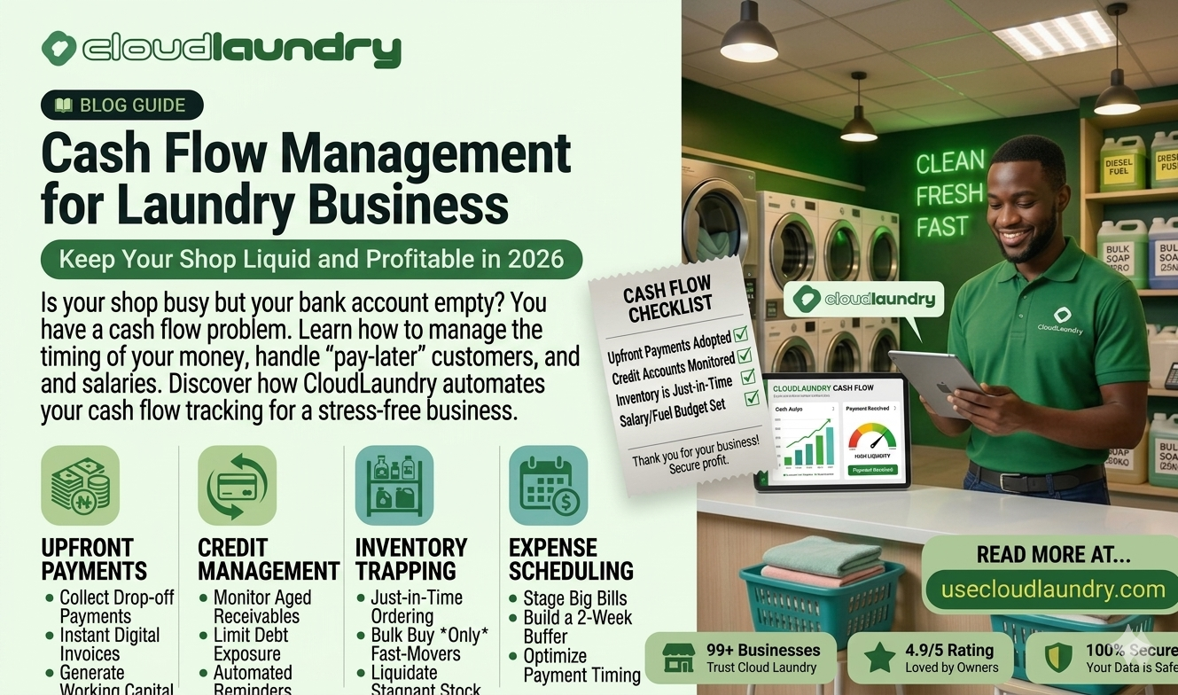 Cash Flow Management for Laundry Business: How to Keep the Naira Flowing (2026)