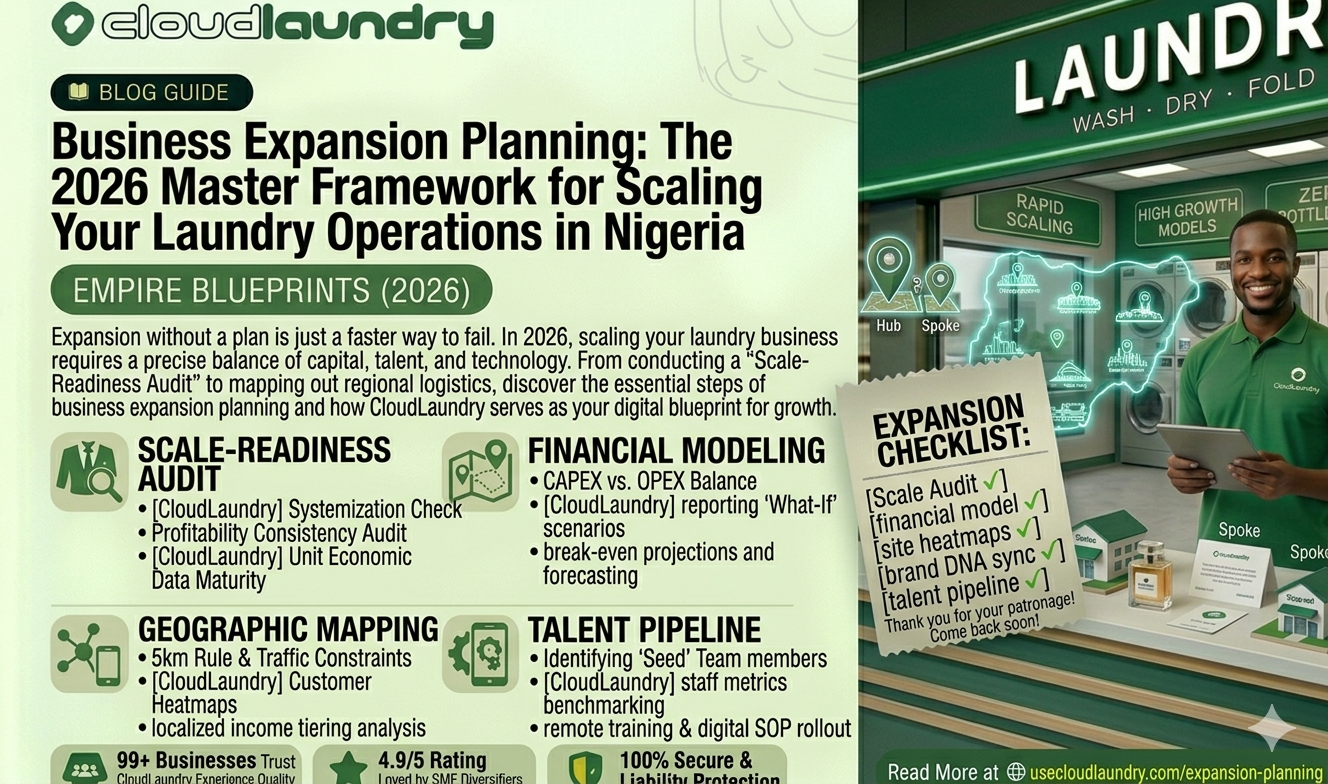 Business Expansion Planning: The 2026 Master Framework for Scaling Your Laundry Operations in Nigeria