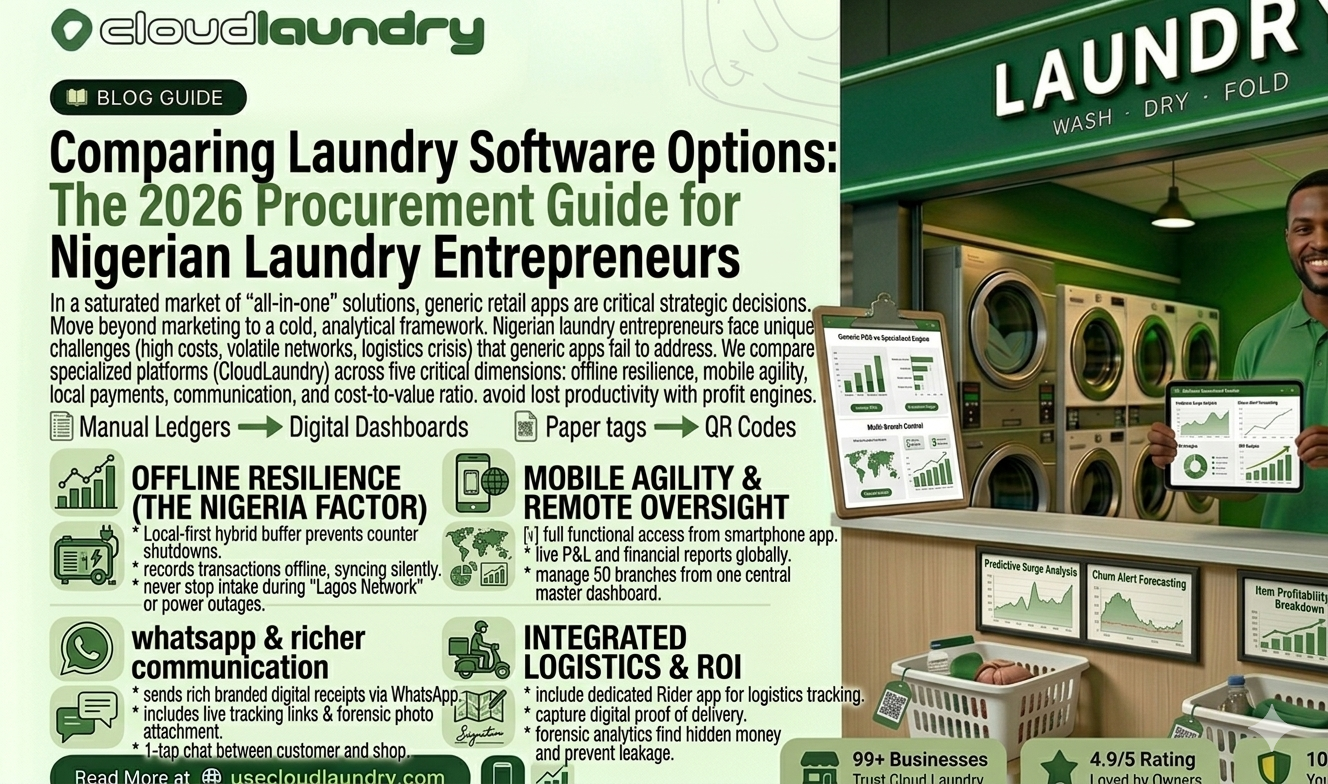 Comparing Laundry Software Options: The 2026 Procurement Guide for Nigerian Laundry Entrepreneurs